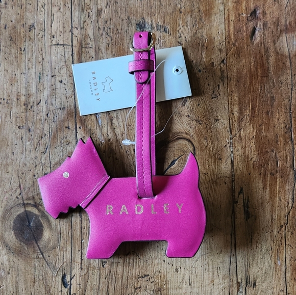 Radley london purse charm luggage tag dark pink - Picture 3 of 4